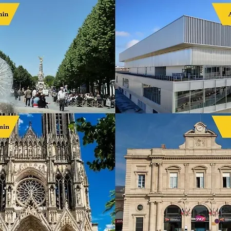 4 Clairmarais T2 Chic Et Cocooning Proche Centre Lägenhet Reims